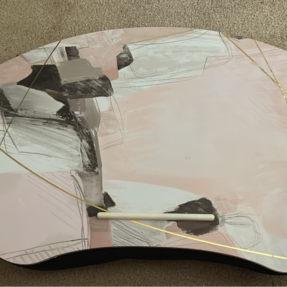 Indigo Abstract Lap Desk - Pink, Black, Gold